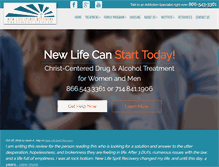 Tablet Screenshot of newlifespiritrecovery.com